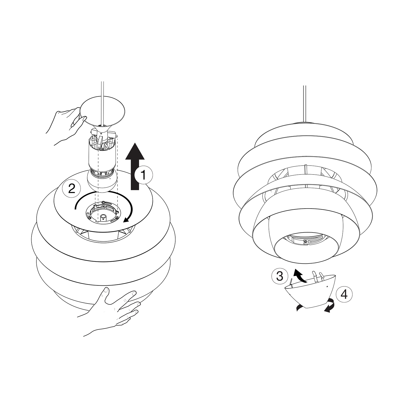 Louis Poulsen PH Snowball Suspension Lamp 雪球 金屬吊燈
