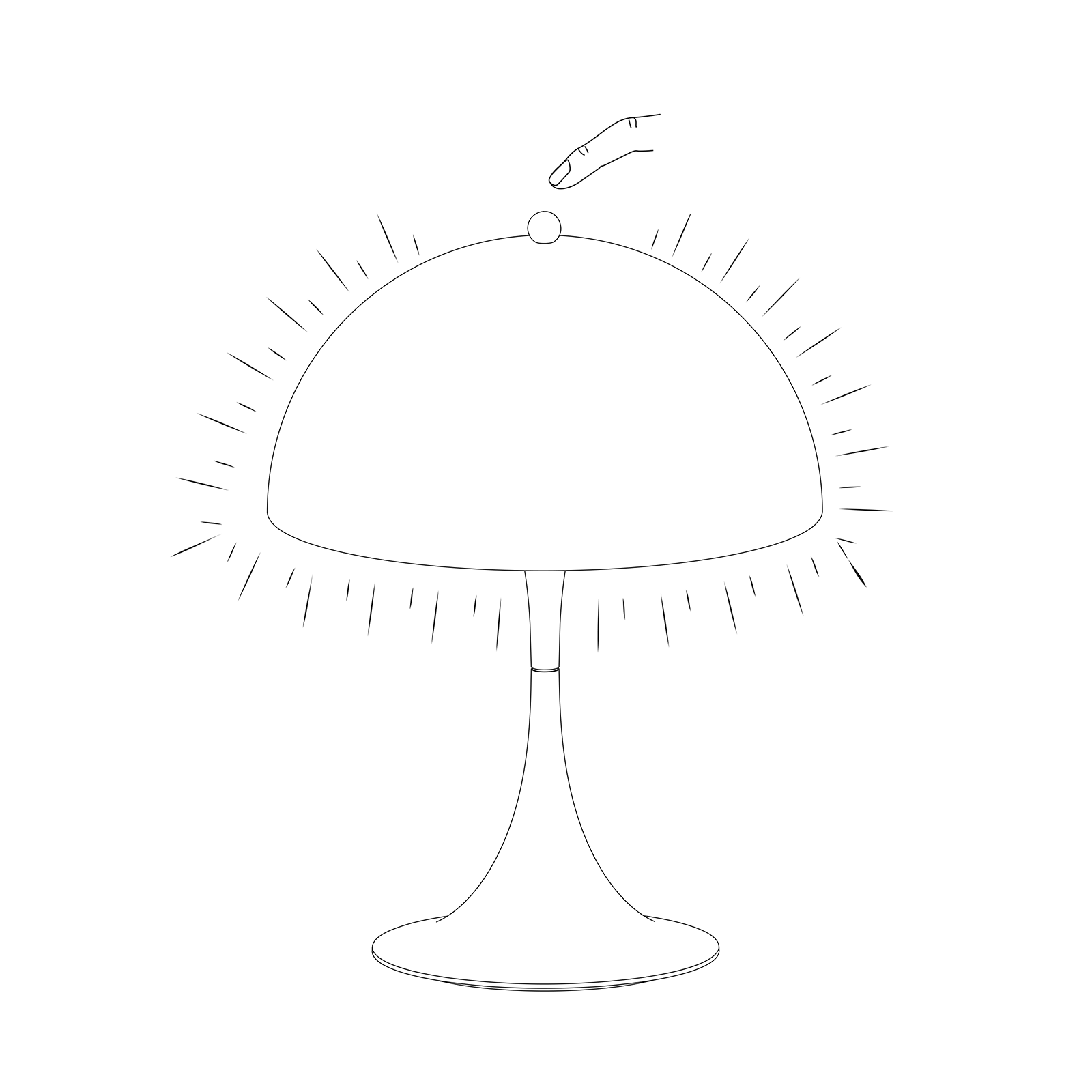 Louis Poulsen Panthella 250 Portable V3 IP44 潘多拉系列 可攜式充電桌燈