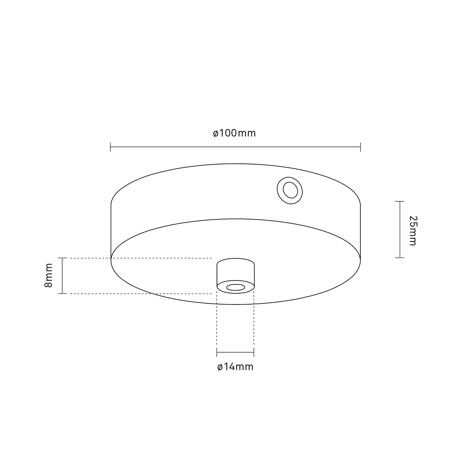 Nuura Canopy 1 Ceiling Plate 單孔修飾蓋