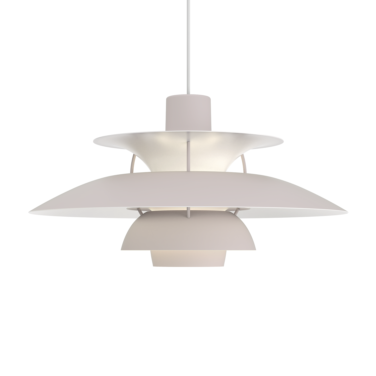 Louis Poulsen PH 5 Suspension Lamp in Monochrome Colour 保羅漢寧森系列 四層次吊燈 - 純色系列 50 cm