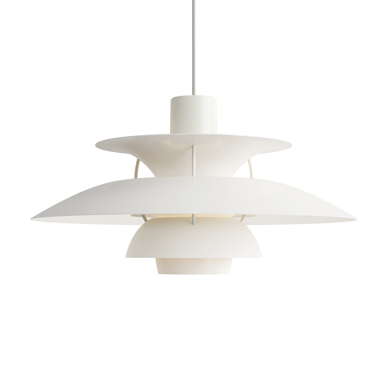 Louis Poulsen PH 5 Suspension Lamp in Monochrome Colour 保羅漢寧森系列 四層次吊燈 - 純色系列 50 cm