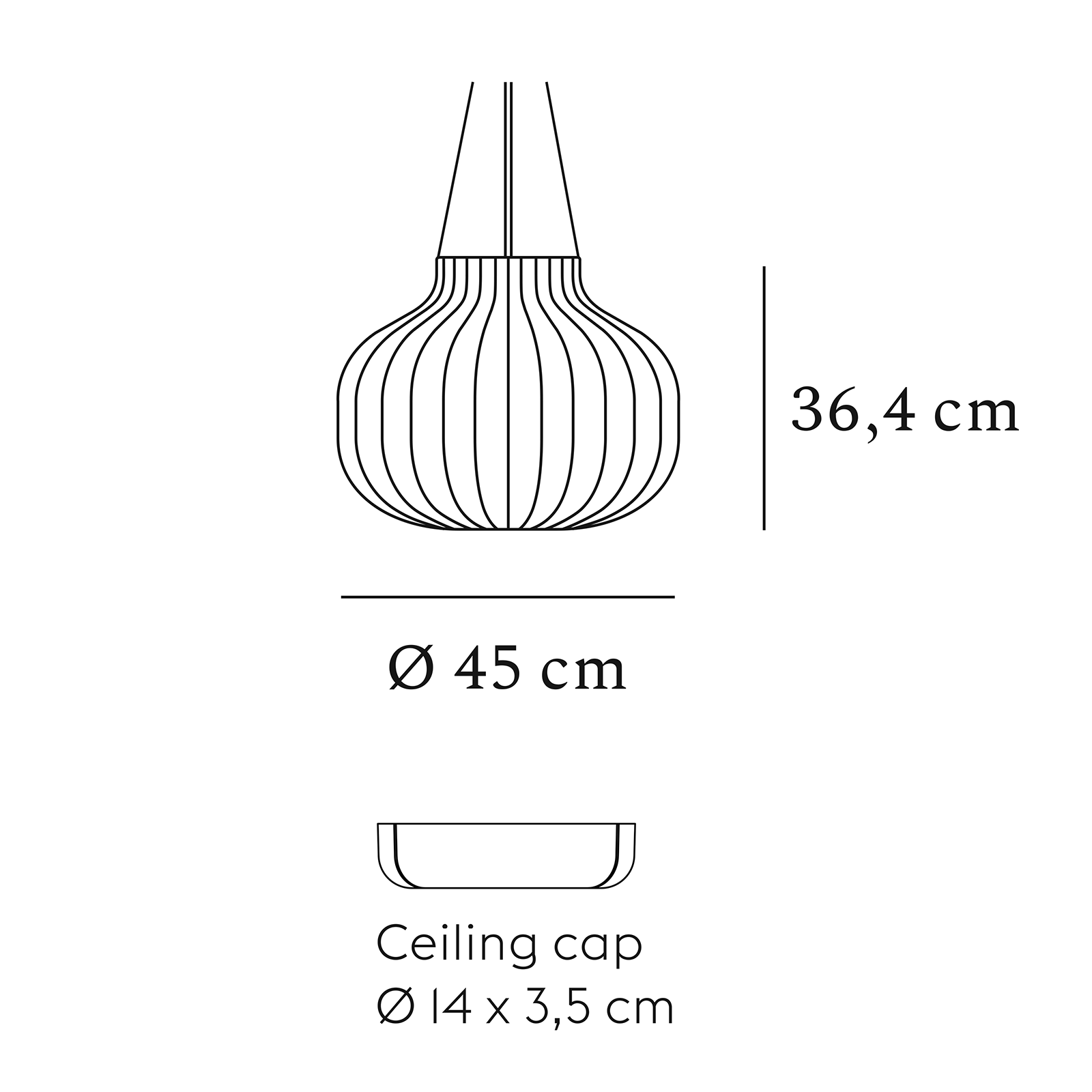 Muuto Strand Pendant Lamp Closed 雲朵系列 絲縷吊燈 - 圓球款 45 cm