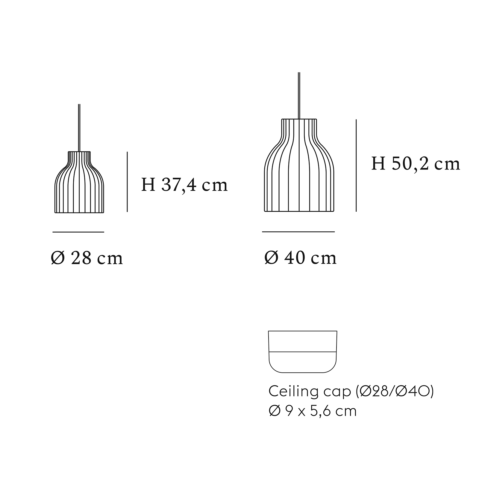Muuto Strand Pendant Lamp Open 雲朵系列 絲縷吊燈 - 圓裙款