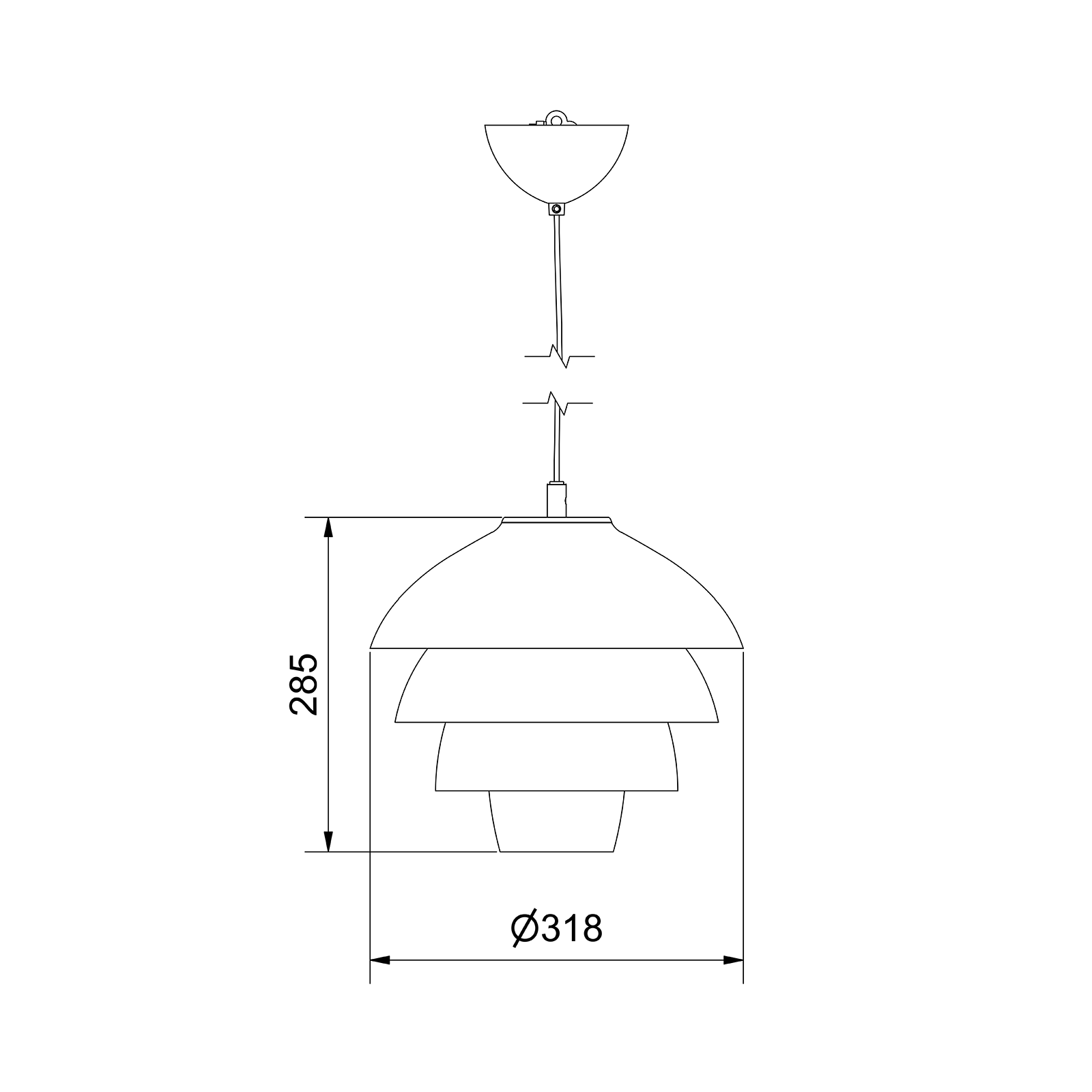 Belid Valencia Pendant 瓦倫西亞系列 多層次金屬吊燈