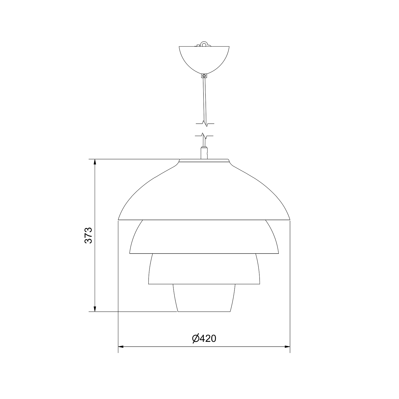 Belid Valencia Pendant 瓦倫西亞系列 多層次金屬吊燈