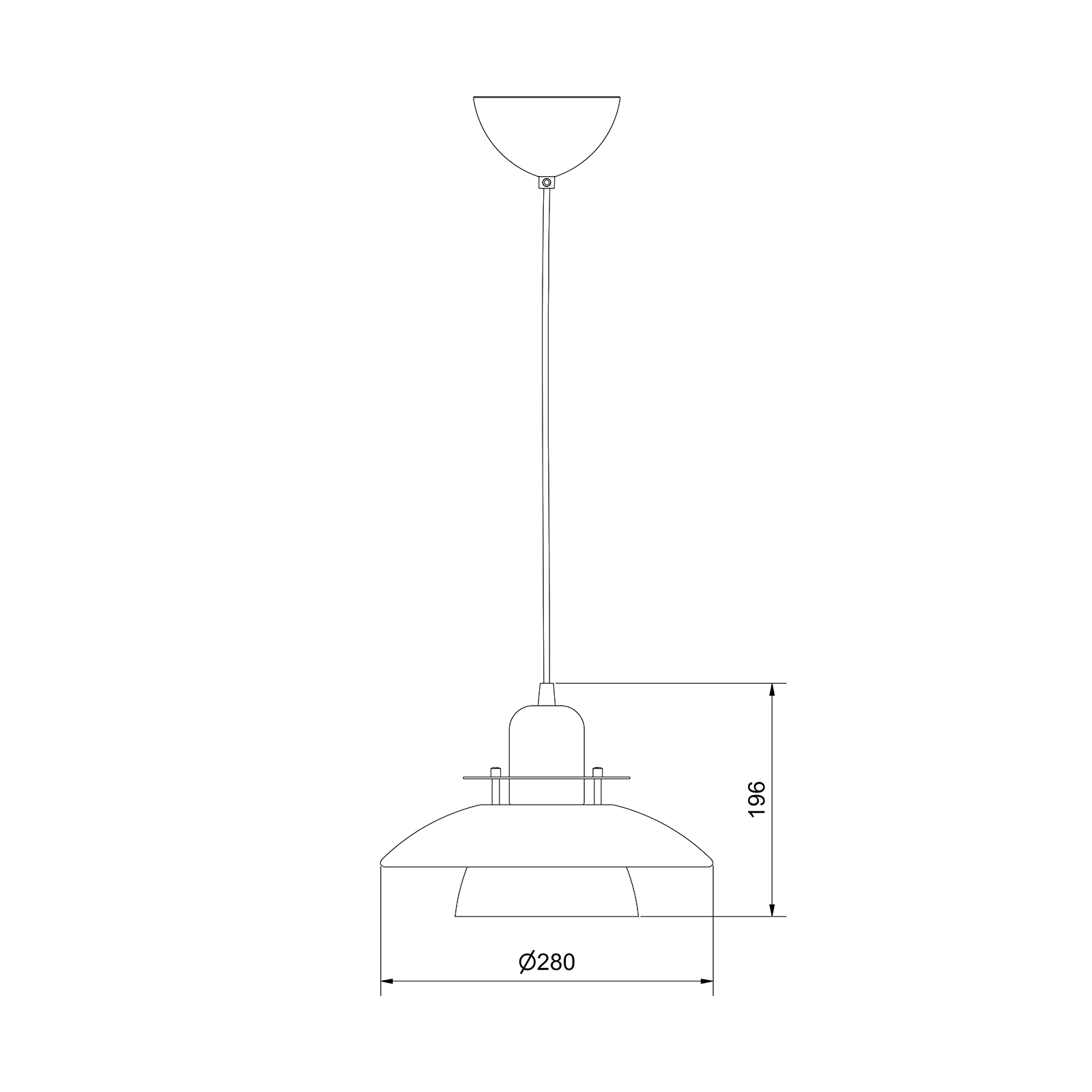 Belid Primus IV Pendant 首席系列 多層次 金屬吊燈 - 小尺寸 28 cm