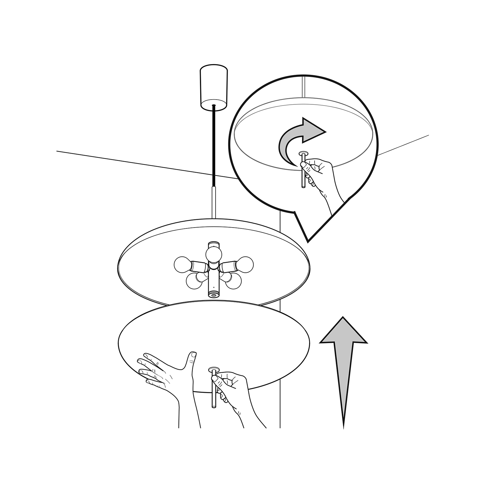 Astep Model 2065 Pendant Lamp 浮光系列 橢圓形吊燈 53.8 cm