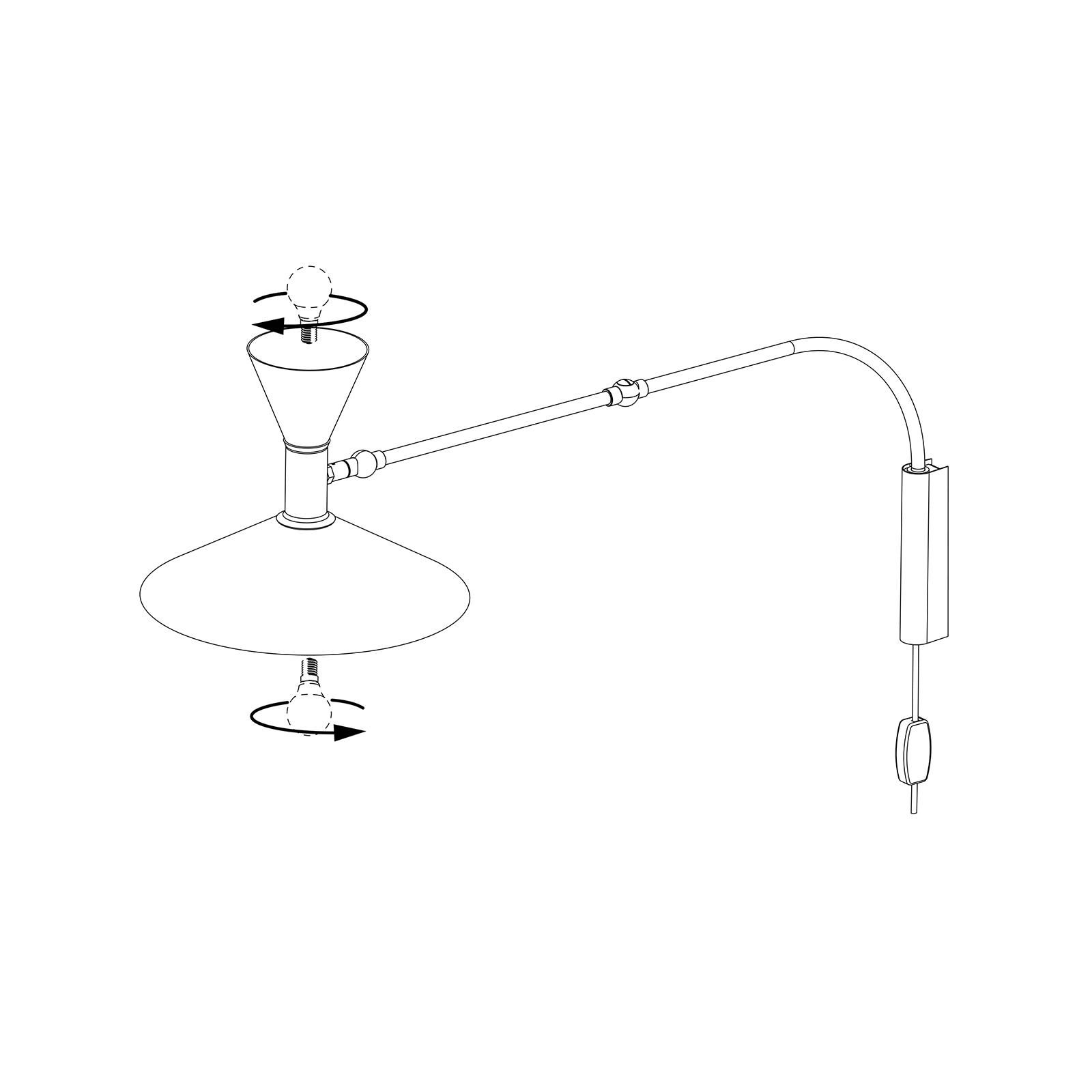 Nemo Lampe De Marseille Wall Lamp Mini 馬賽系列 金屬壁燈 - 小尺寸