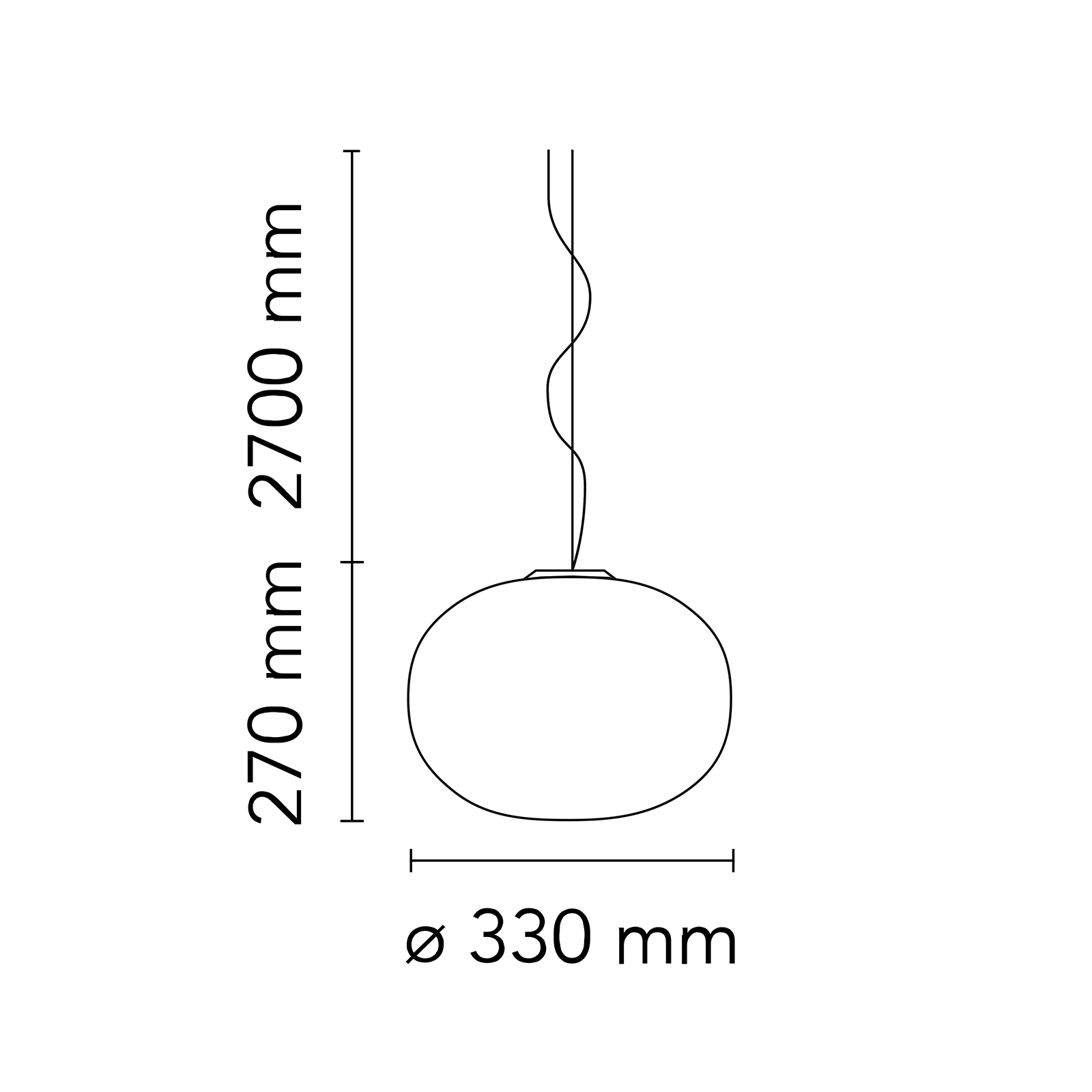 Flos Glo-Ball S1 Suspension Lamp 霧白雪球系列 玻璃吊燈 - 小尺寸