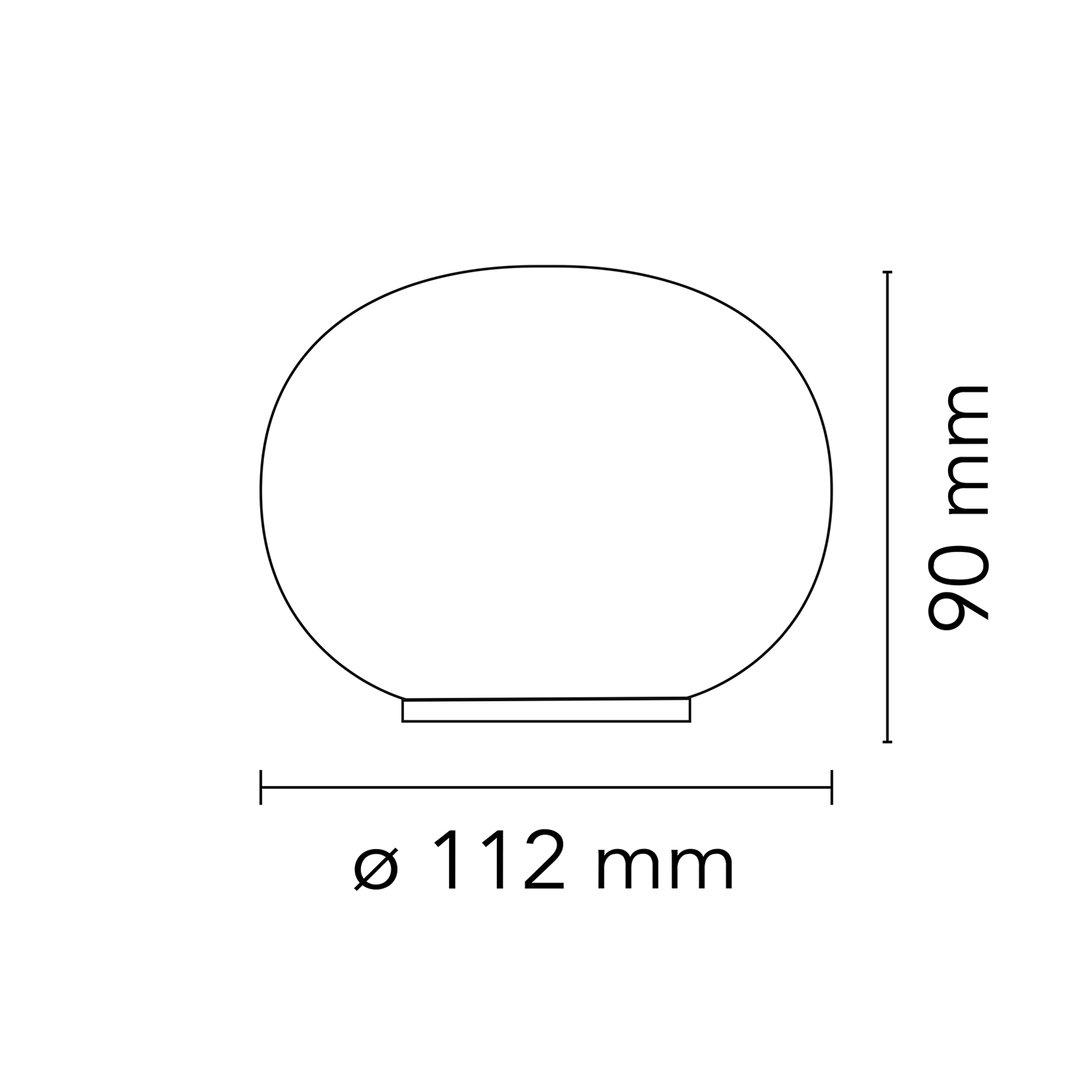 Flos Mini Glo-Ball T Table Lamp 霧白雪球系列 玻璃桌燈 - 迷你款
