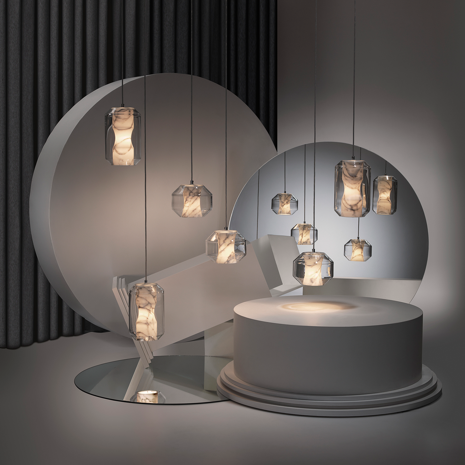 Lee Broom Chamber Pendant Large H26cm 大理石晶采系列 層次造型吊燈 - 大尺寸