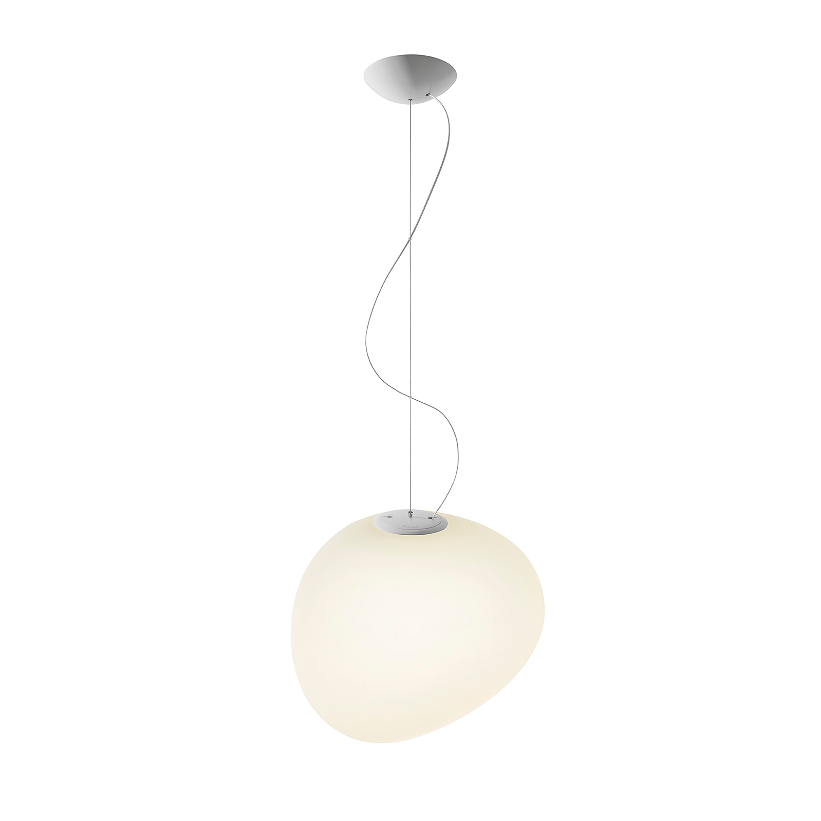 Foscarini Gregg Suspension Lamp in Large 重生系列 霧白玻璃吊燈 - 大尺寸 47 cm