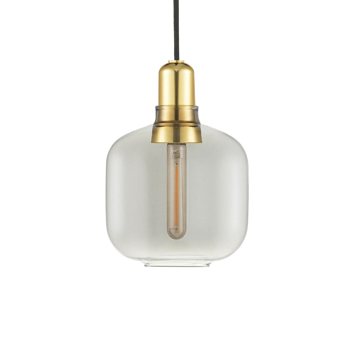 Normann Copenhagen Amp Suspension Lamp Small Brass 真空管系列 玻璃吊燈 小尺寸 - 黃銅版